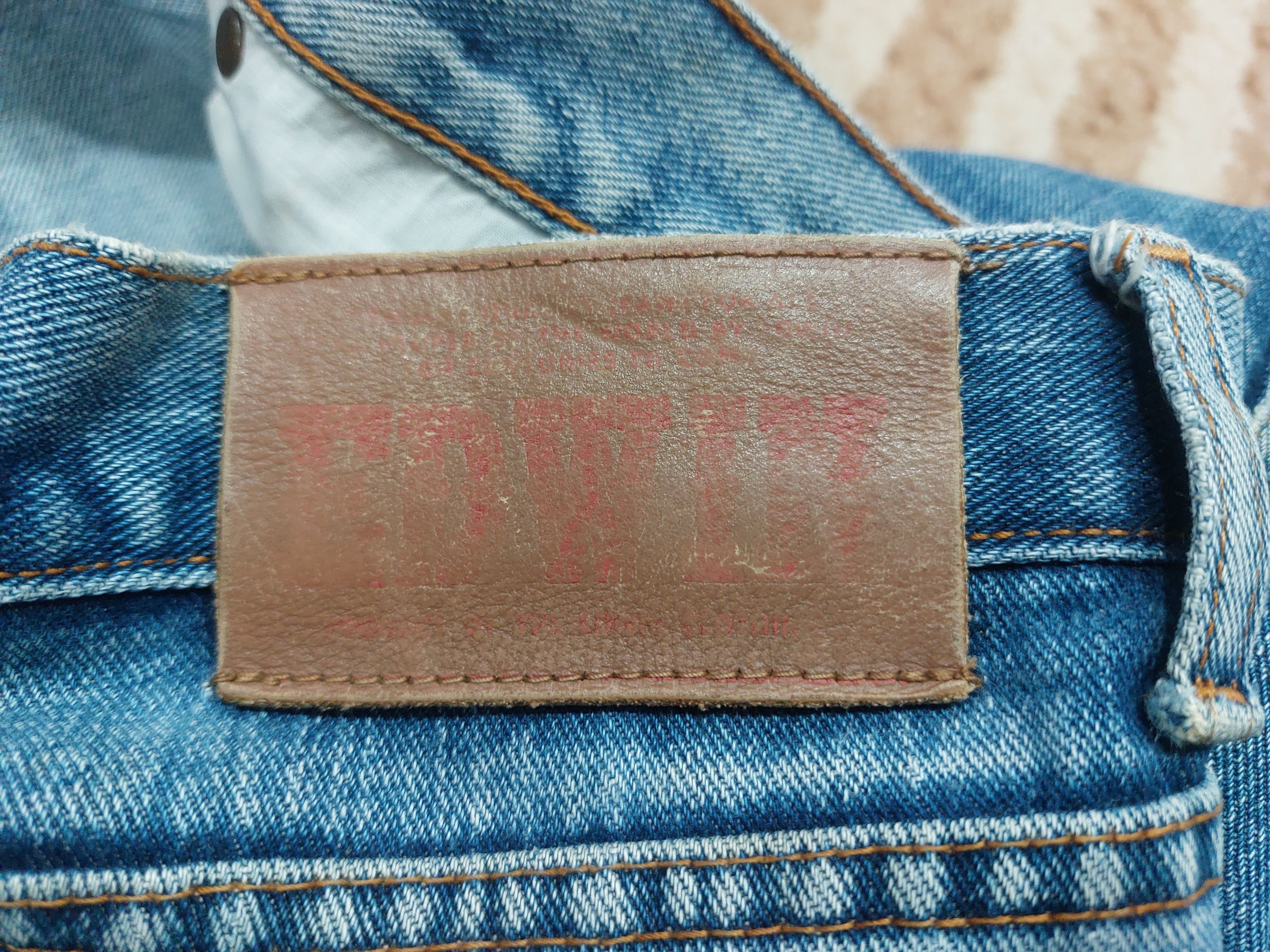 Edwin VINTAGE EDWIN 503 REGULAR DISTRESSED MUD WASH JAPANESE DENIM Size US 35 - 12 Thumbnail