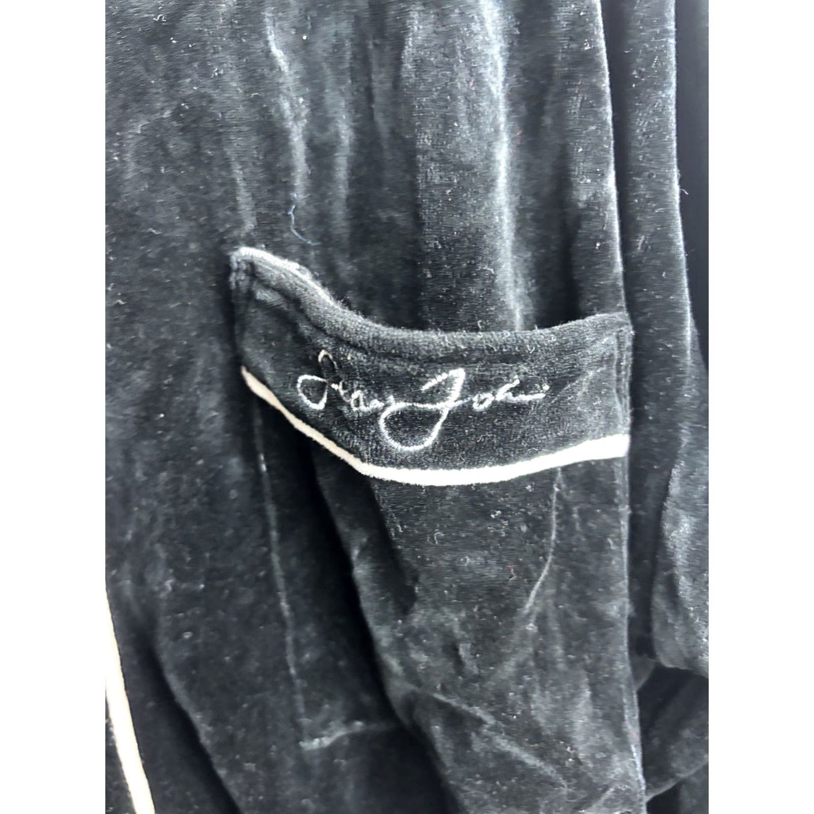 Sean John VINTAGE SEAN JOHN Velour Button Up Tracksuit Black XL Mens Y2K 10026 Size US 36 / EU 52 - 4 Thumbnail