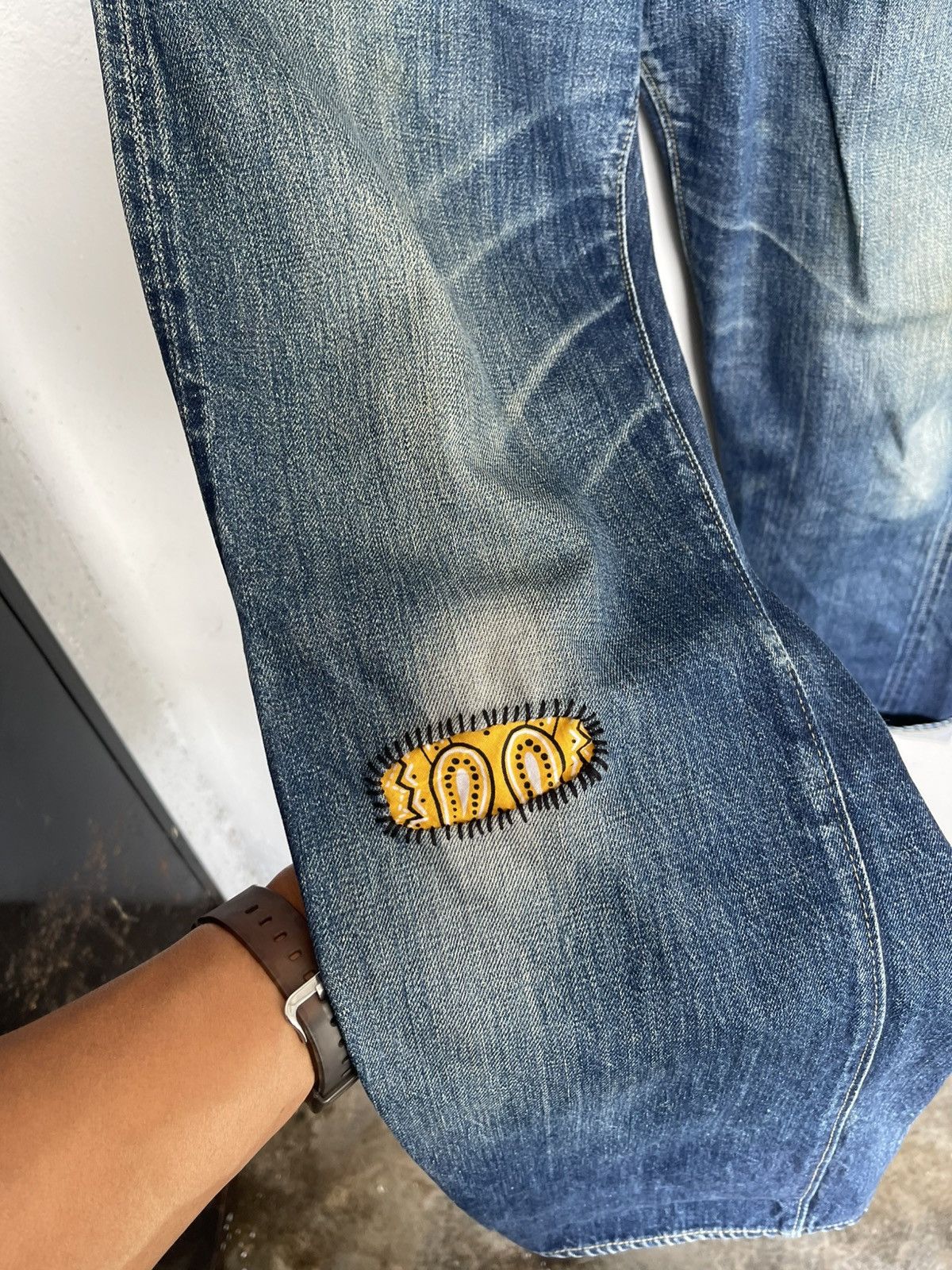 Denime Vintage Distressed Denime Selvedge Denim Size US 30 / EU 46 - 5 Thumbnail