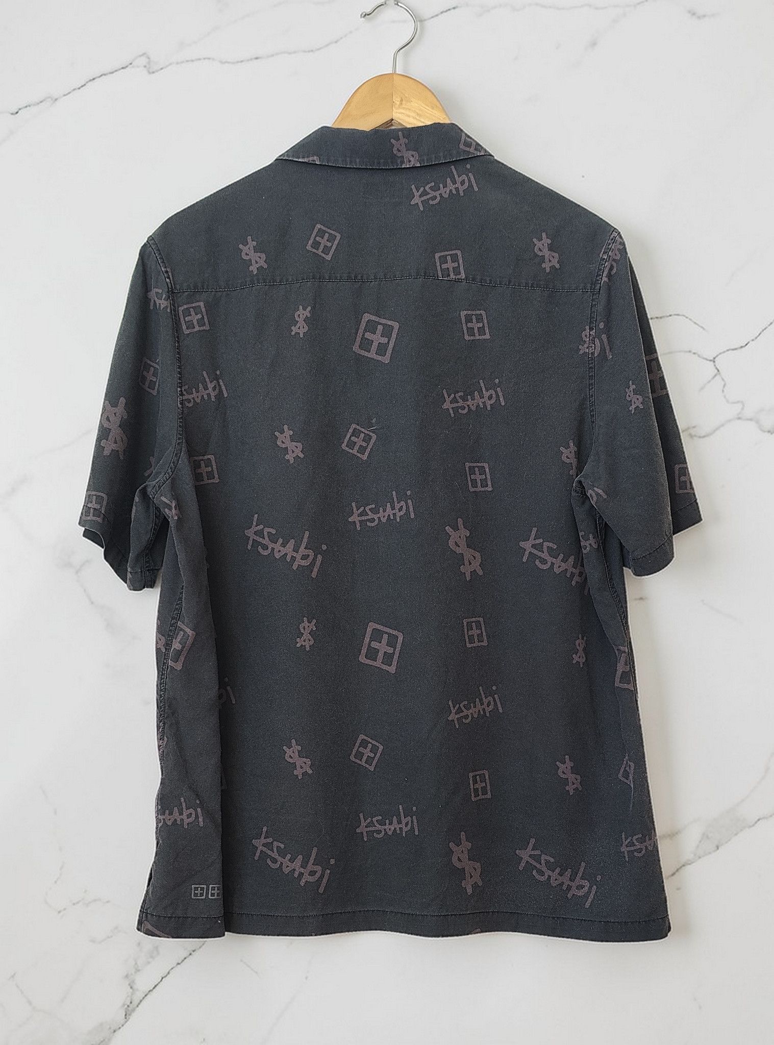 Ksubi Ksubi Logo Box Resort Short Sleeve Button Tencel Shirt Size US M / EU 48-50 / 2 - 2 Thumbnail