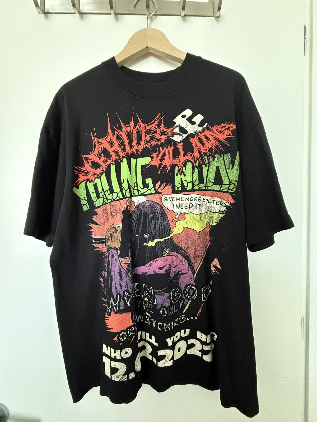Metro Boomin × Rap Tees Metro Boomin x Young Nudy Heroes and Villains T-Shirt Size US L / EU 52-54 / 3 - 1 Thumbnail