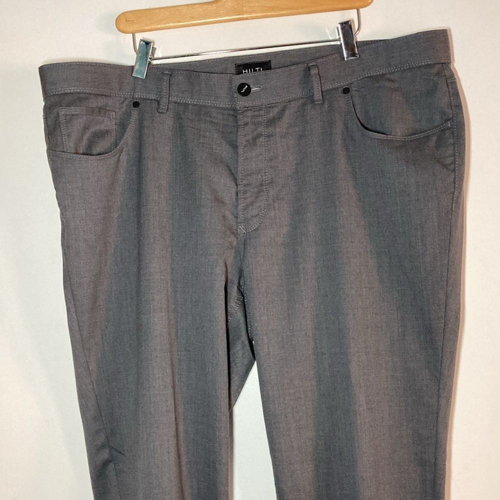 Hiltl HILTL Mens Gray Wool Pants Straight Leg Casual Style 42" W Size US 42 / EU 58 - 10 Thumbnail