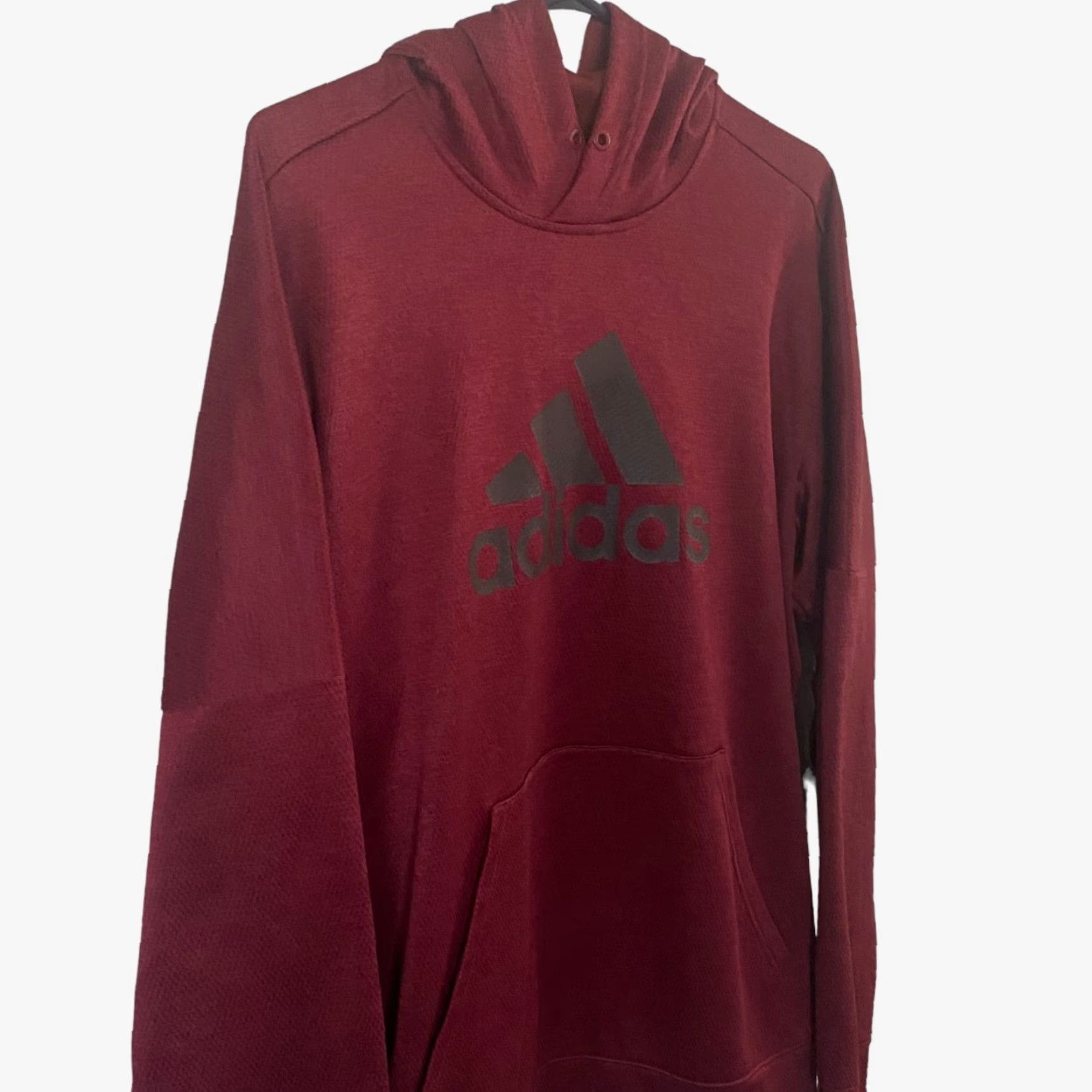 Adidas VINTAGE Adidas Originals Logo Hoodie Sweatshirt Mens Large Red Long-Sleeve Pullover Size US L / EU 52-54 / 3 - 4 Thumbnail