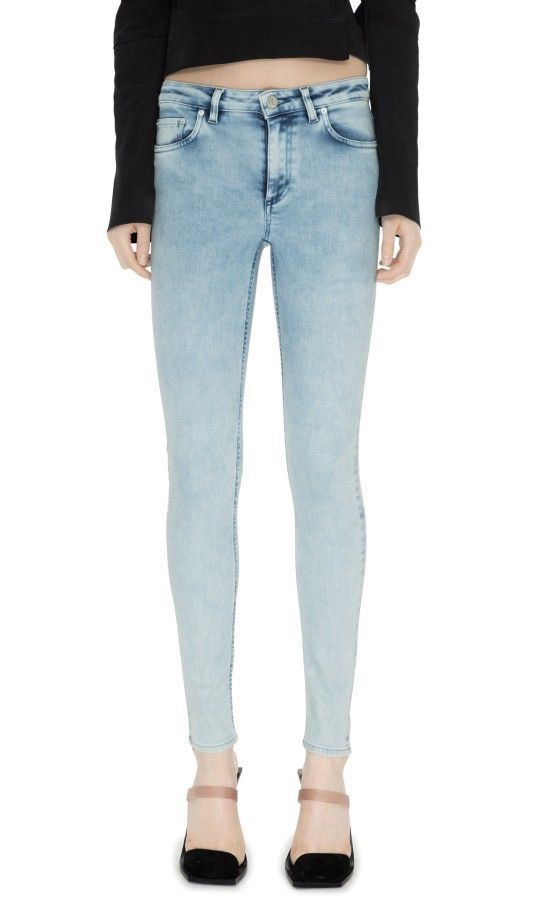 Acne Studios Acne Studios Women's Skin 5 Silver Blue Jeans Denim Pants Size 27" / US 4 / IT 40 - 1 Thumbnail