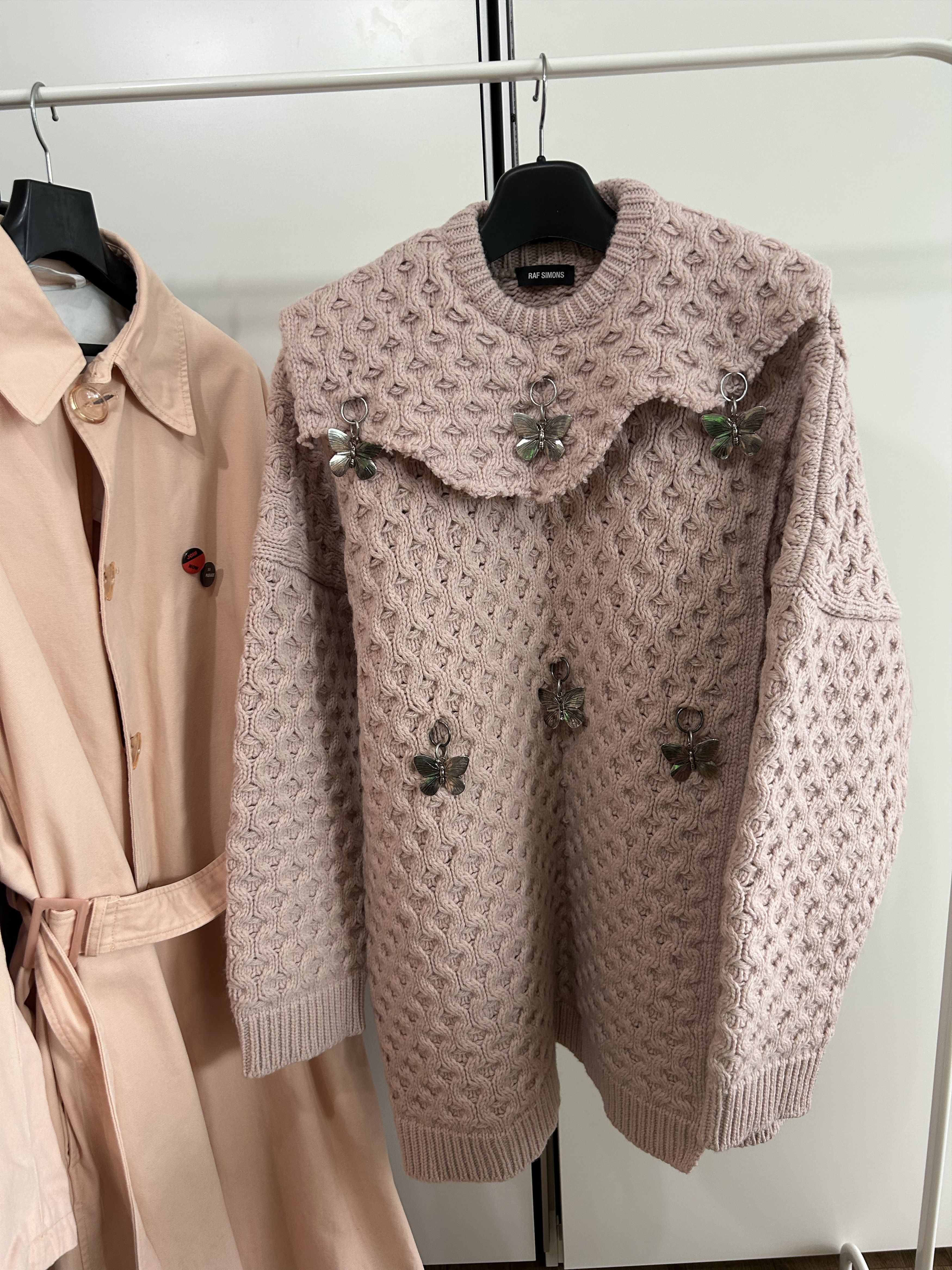 Raf Simons RAF SIMONS Butterfly Charm Knit Pullover (FW19) Size US S / EU 44-46 / 1 - 2 Thumbnail