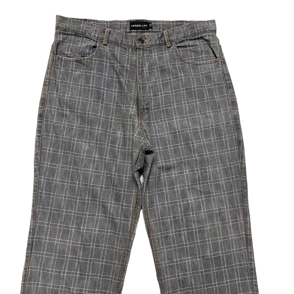 Vintage Vintage School Of Hard Knocks X Hoodlum Denim Baggy Jeans Size US 34 / EU 50 - 4 Thumbnail