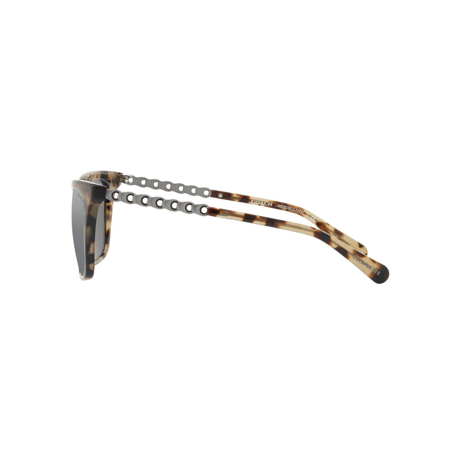 Coach Coach Cat Eye Sunglasses Tortoise Shell Smoke Lens HC8236 Size ONE SIZE - 3 Thumbnail