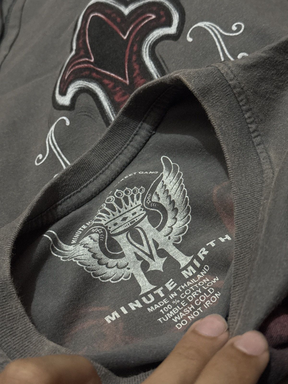 Affliction 2000s Minute Mirth affliction style Cross y2k Tees Size US L / EU 52-54 / 3 - 5 Thumbnail