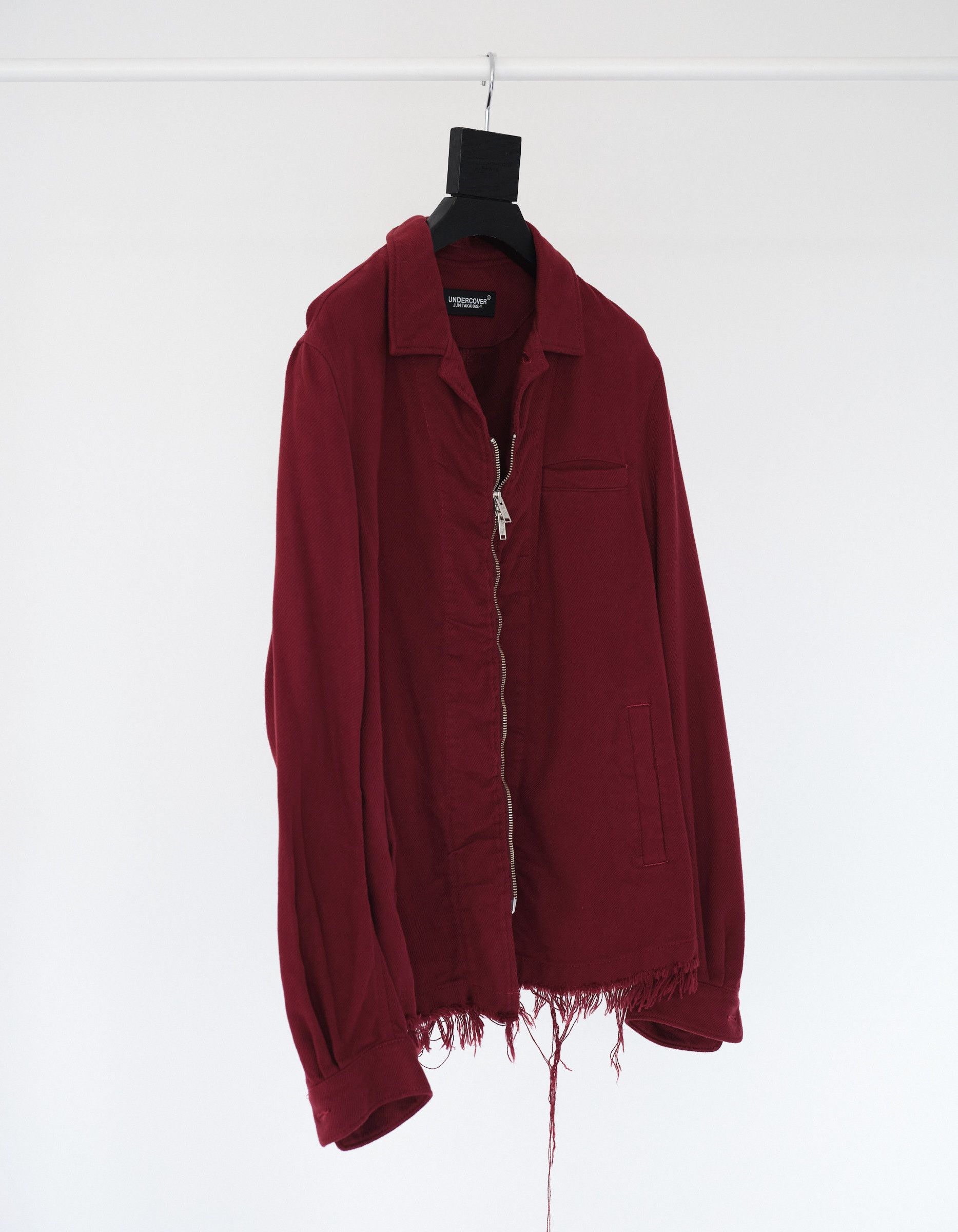 Undercover Undercover distressed hem blouson (Wine) Size US L / EU 52-54 / 3 - 3 Thumbnail