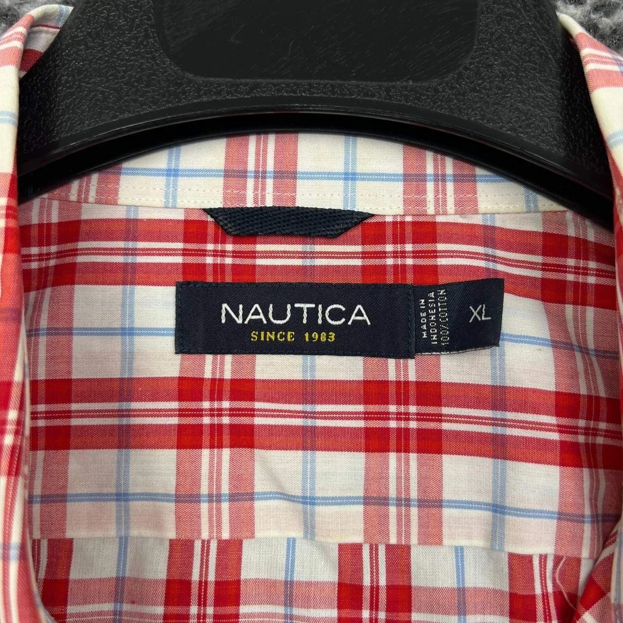 Nautica Nautica Button Down Shirt Men Plaid Collared Cotton XL Size US XL / EU 56 / 4 - 8 Thumbnail