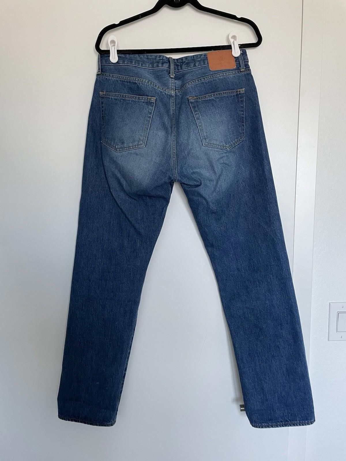 Blue Blue Japan Japan Blue Jeans J404_MID 12.5oz Straight Selvedge Jeans 31 Size US 31 - 2 Thumbnail