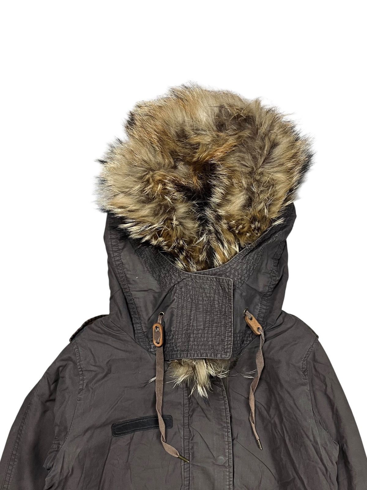 GOA 2000s GOA - Apocalypse Style Fur Hoodie Parka Jacket Size US M / EU 48-50 / 2 - 7 Thumbnail
