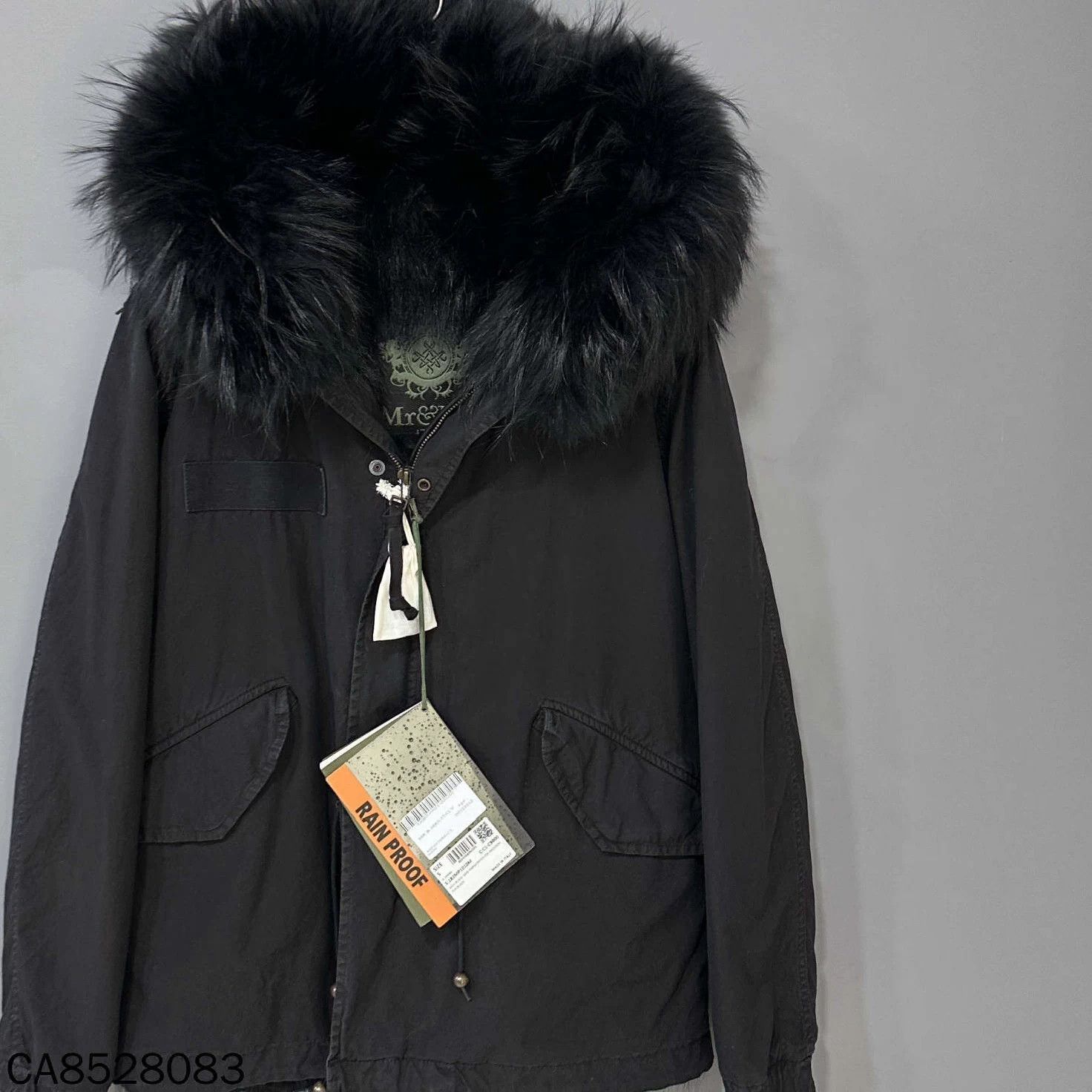 MR & MRS ITALY Mr & Mrs black full fur coat S Size S / US 4 / IT 40 - 2 Thumbnail