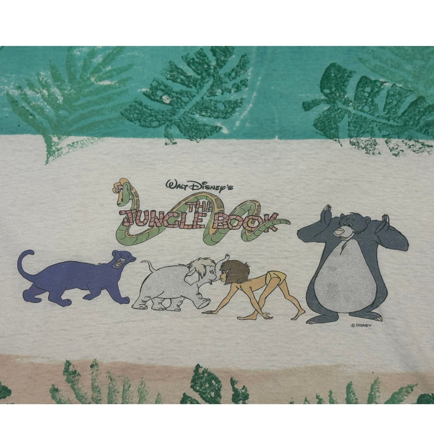 Disney Vintage 90s Disney Jungle Book T-Shirt XL Single Stitch AOP Size US XL / EU 56 / 4 - 6 Thumbnail