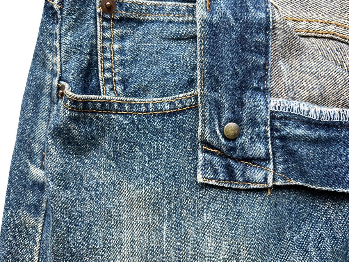 Uniqlo Vintage 90s Uniqlo Distressed Wide Mudwash Jeans 32x29 Size US 32 / EU 48 - 11 Thumbnail