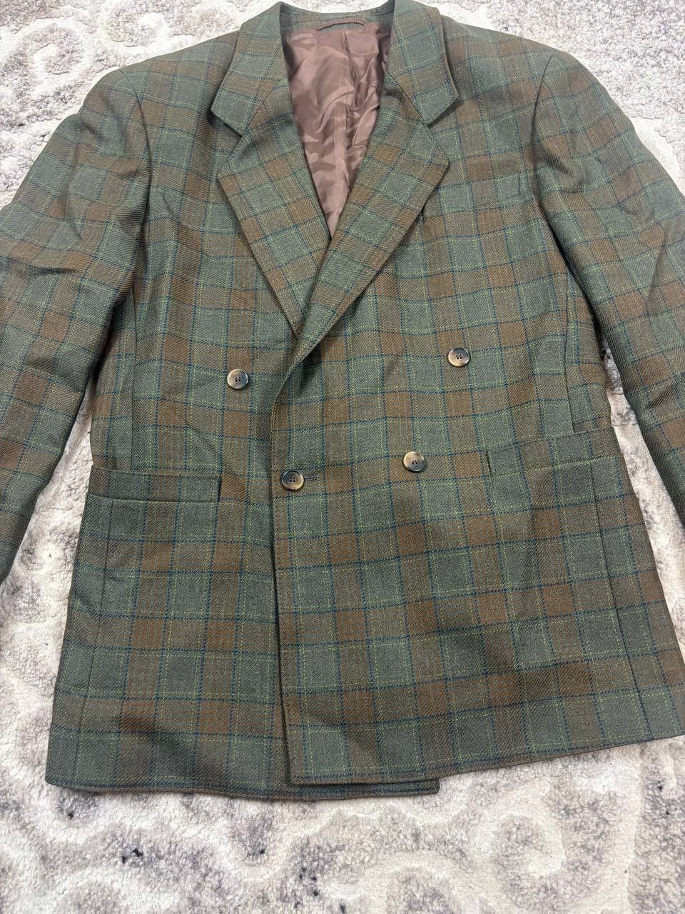 Vintage Vintage Dolzer 100% Pure New Wool Check Blazer / L Size 42L - 12 Thumbnail