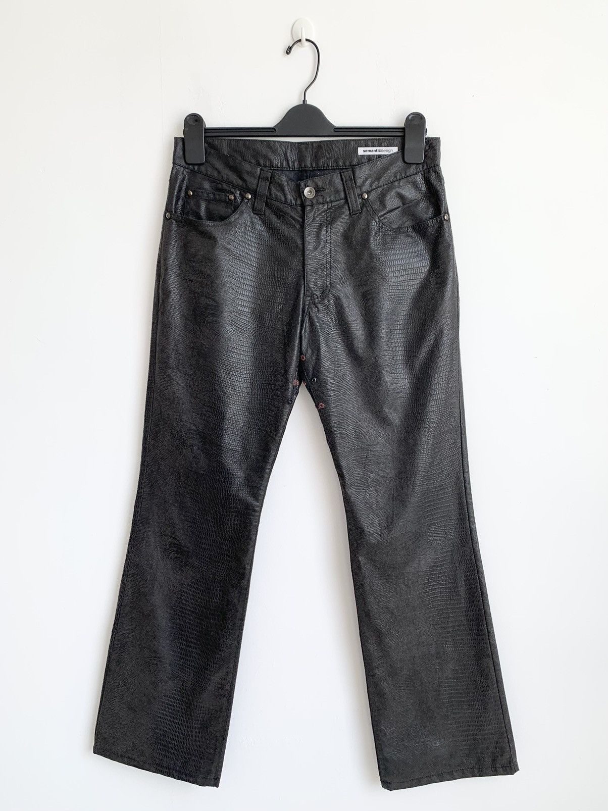 Japanese Brand 2000s Semantic Design Boot Cut Pant Size US 31 - 1 Thumbnail