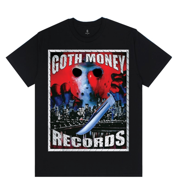 image of Goth&money Gmr Jason Logo Tee - Black, Size: Us Large, Men's