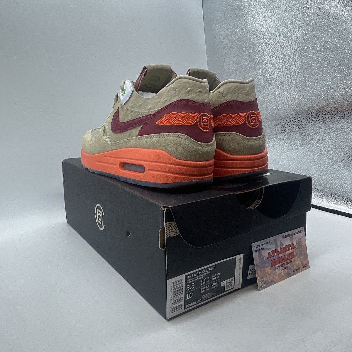 Nike Clot x air max 1 kiss of death Size US 8.5 / EU 41-42 - 4 Thumbnail