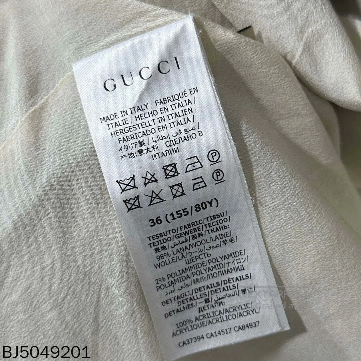Gucci Black White Check Tweed Fringe Coat Gucci. Size XS / US 0-2 / IT 36-38 - 5 Thumbnail