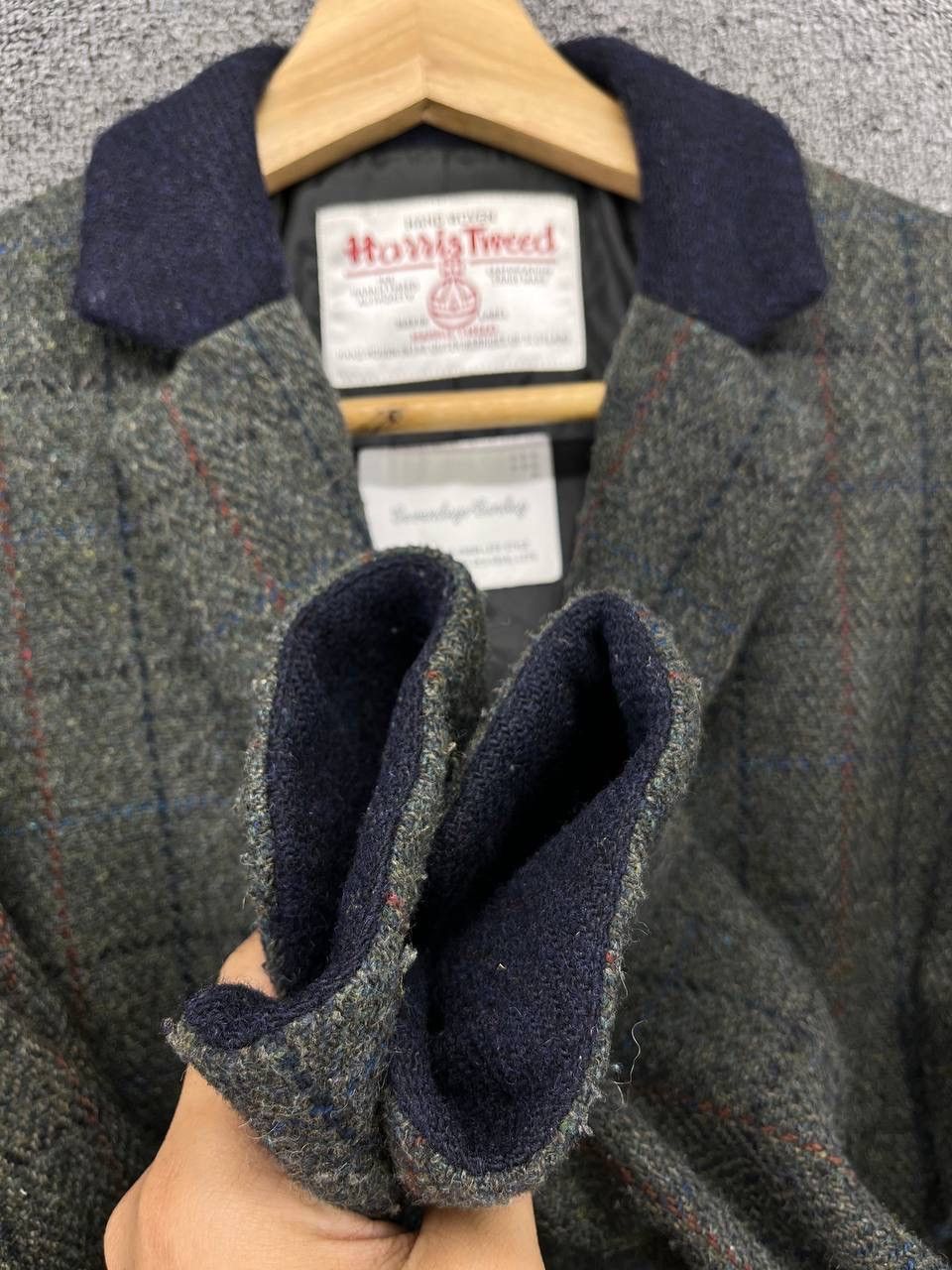 Harris Tweed Harris Tweed x Sevendays Sunday Shadow Plaid Wool Jacket Size M / US 6-8 / IT 42-44 - 10 Thumbnail