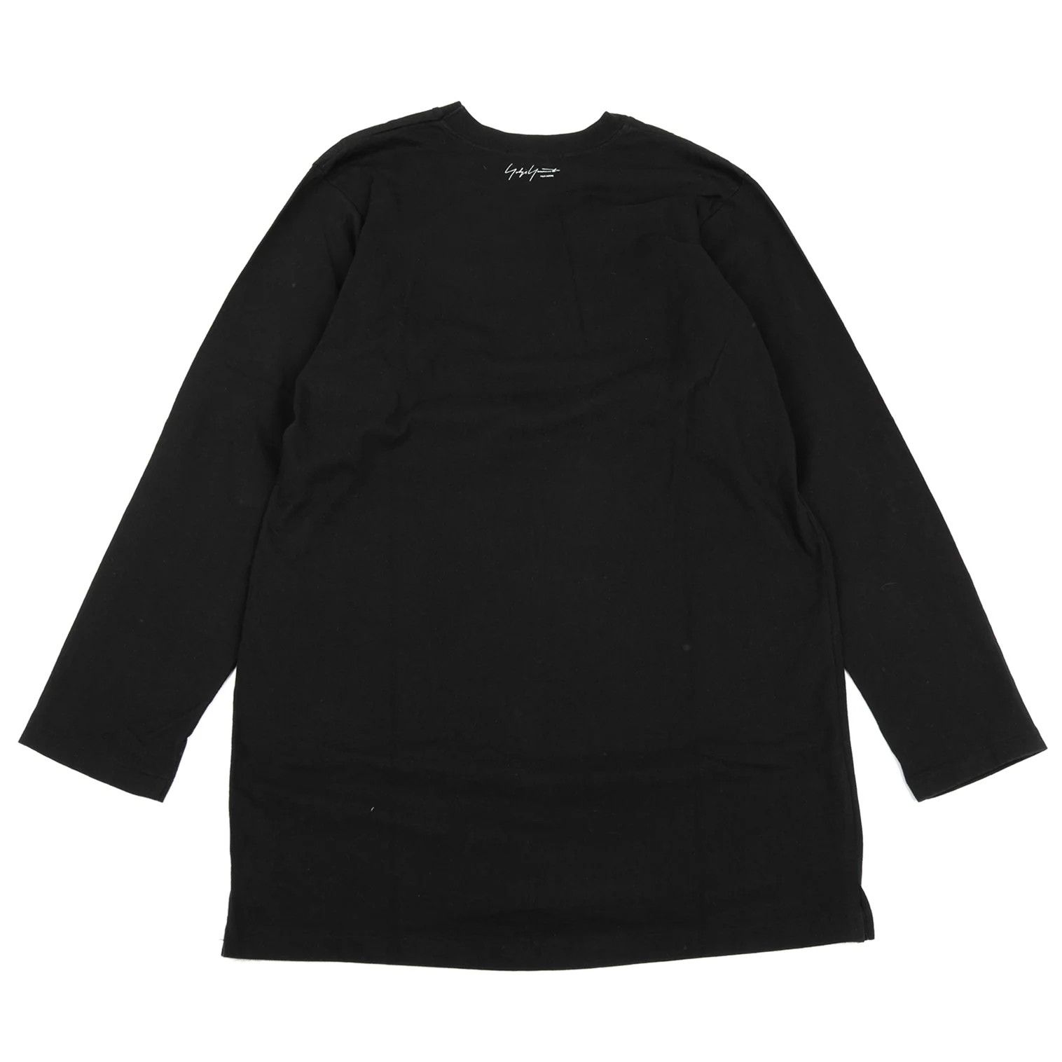 Yohji Yamamoto Yohji Yamamoto Cotton Long Sleeve T-Shirt Black M Size US M / EU 48-50 / 2 - 1 Thumbnail