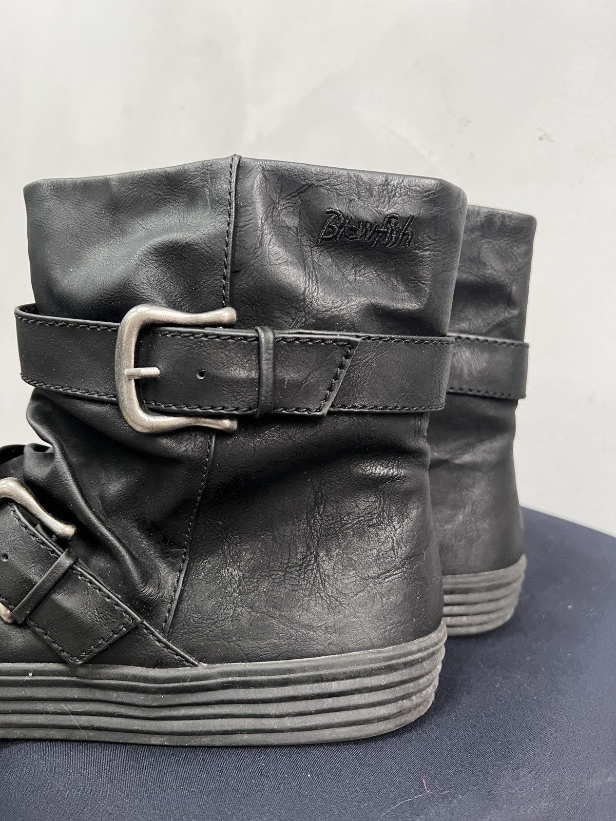 ASH Opium belted leather gothic boots rick owens style japanese Size US 7 / EU 40 - 8 Thumbnail