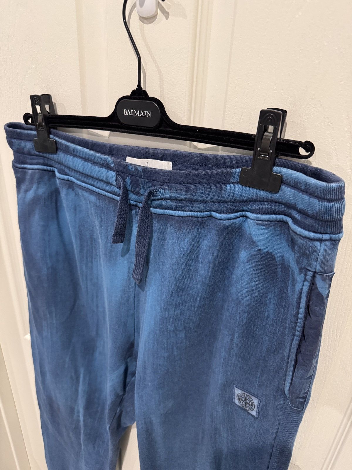 Stone Island Stone Island Blue Paint Stroke Sweatpants Sz L (fits 33-36) Size US 34 / EU 50 - 5 Thumbnail