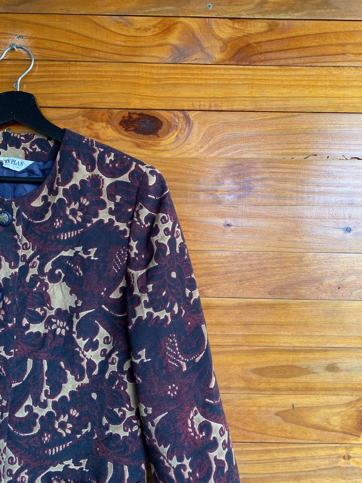 Japanese Brand BON PLAN Tokyo Vintage Baroque Pattern Jacket Size 9 Size M / US 6-8 / IT 42-44 - 9 Thumbnail