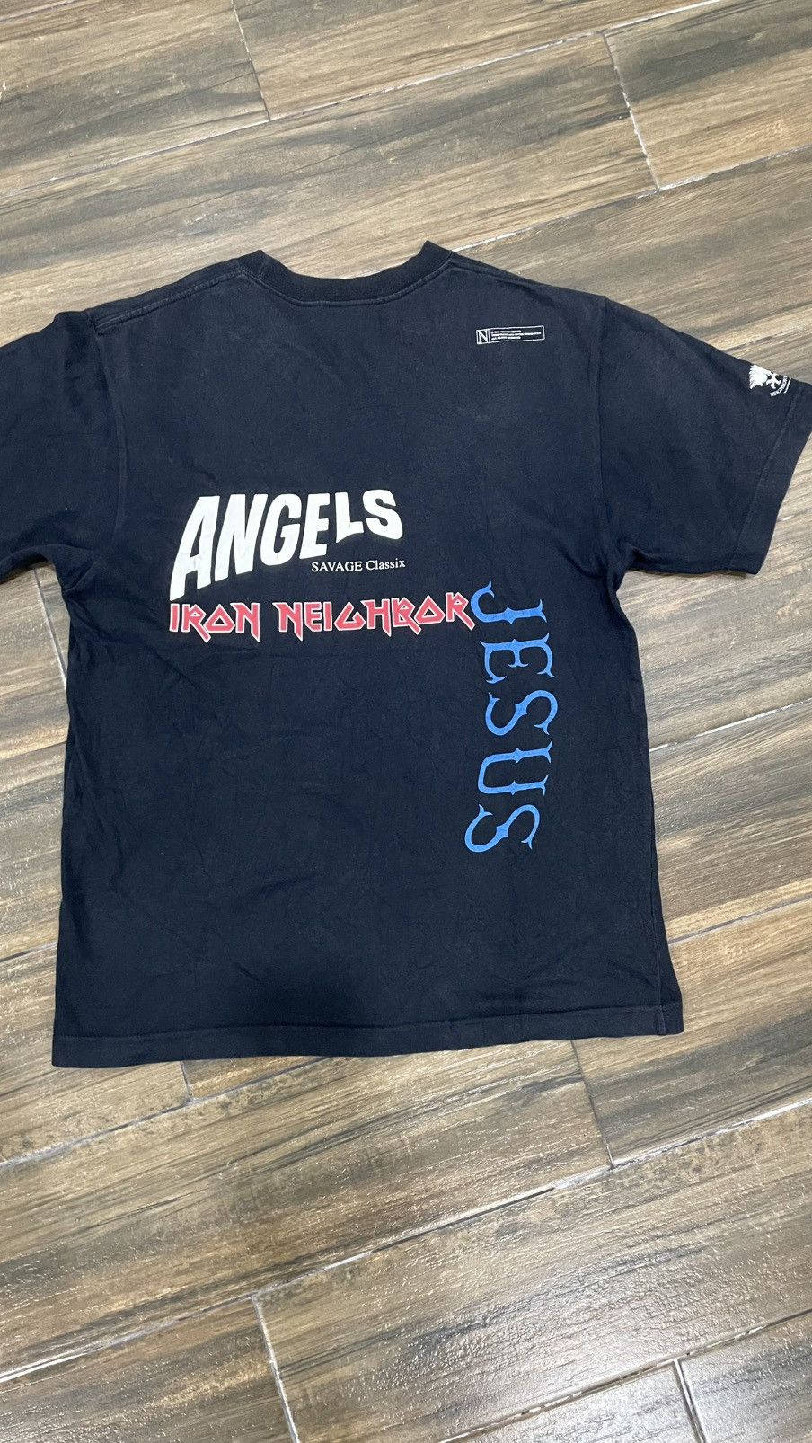 Neighborhood Neighborhood Angels savage classix iron neighbor jesus tee Size US M / EU 48-50 / 2 - 3 Thumbnail