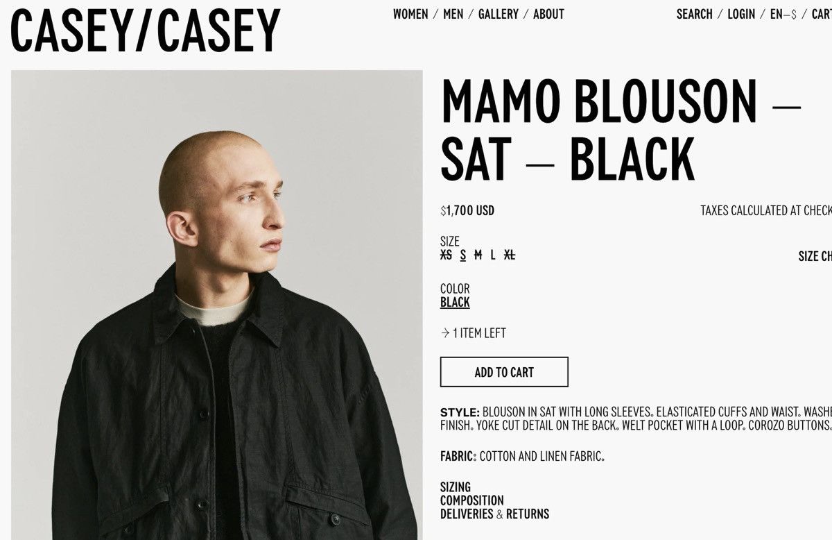 Casey Casey CASEY CASEY MAMO BOMBER BLOUSON JACKET $1700 SIZE M NEW(ish) Size US M / EU 48-50 / 2 - 4 Thumbnail