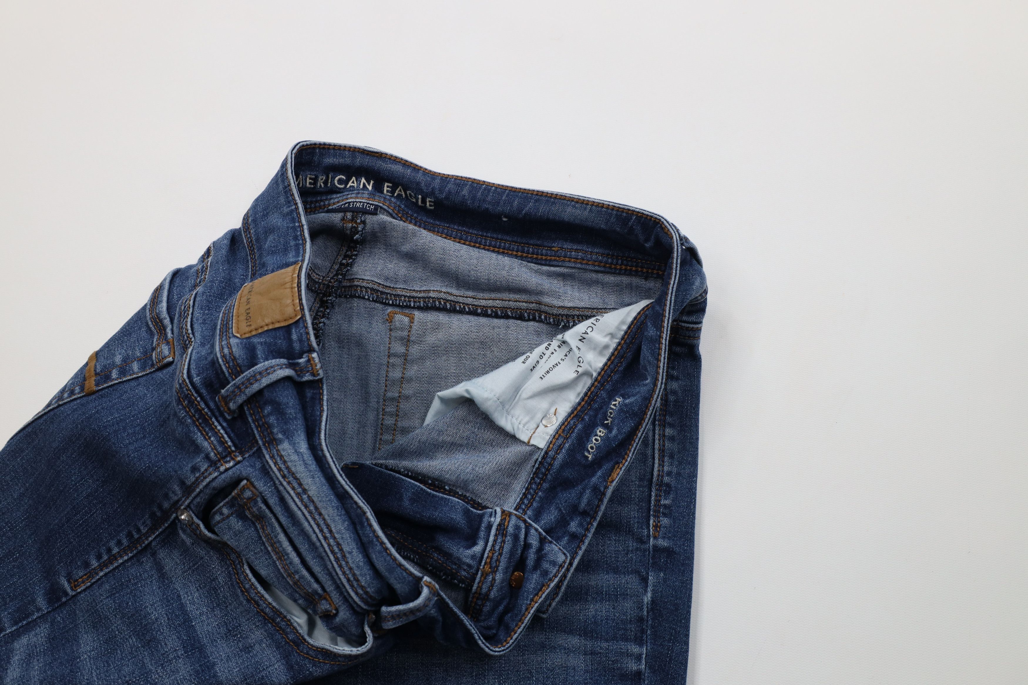 American Eagle Outfitters Vintage Y2K American Eagle Flared Bootcut Denim Jeans Size 36" / US 14 / IT 50 - 7 Thumbnail