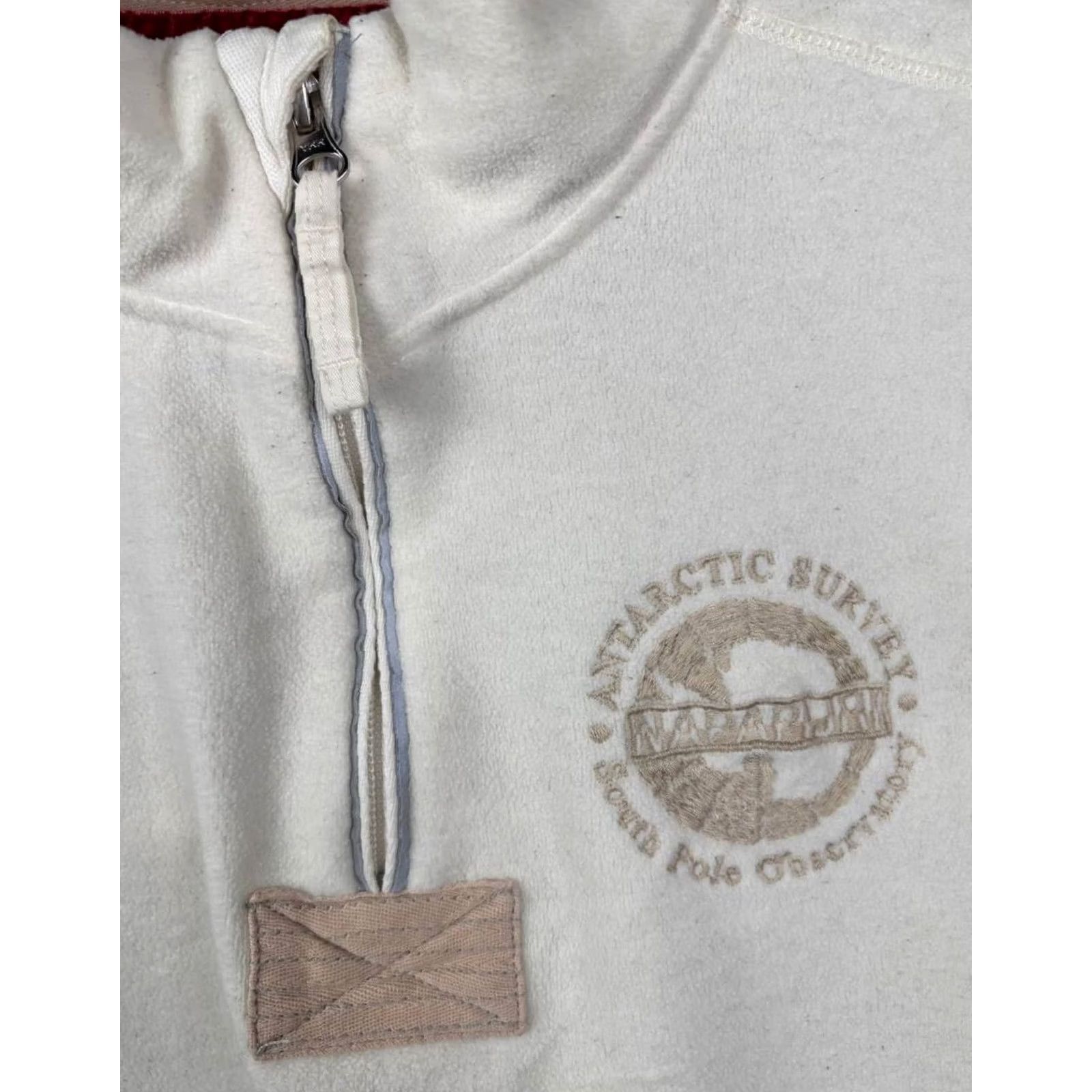 Napapijri Napapijri Pullover Fleece Men's Size L Beige 1/4 Zip Size US L / EU 52-54 / 3 - 6 Thumbnail