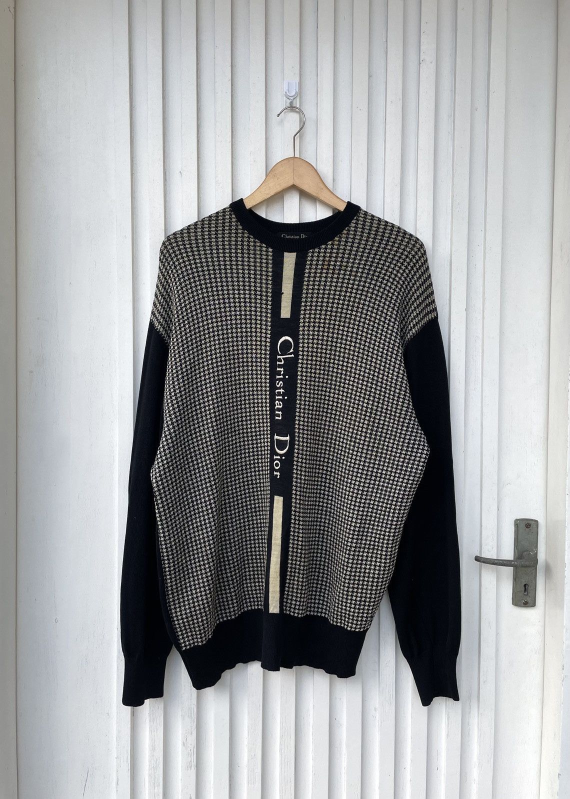 Dior Dior X Judy Blame Safety Pin Crewneck Sweatshirt | Grailed