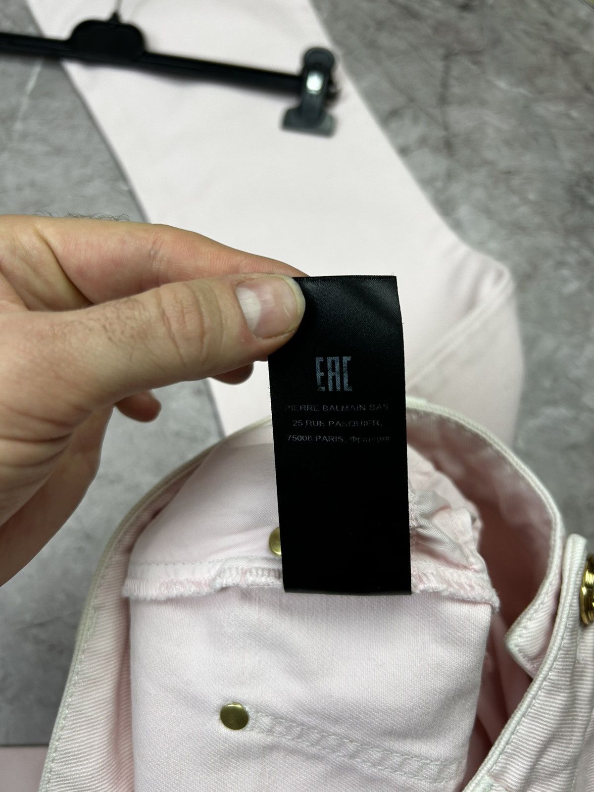 Balmain Balmain Parish Jeans Pink Size 30" / US 8 / IT 44 - 9 Thumbnail