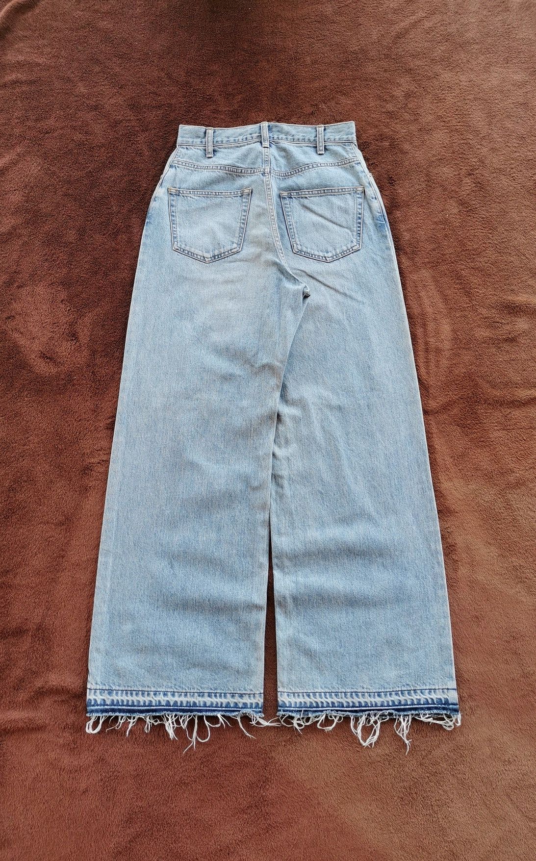 Japanese Brand Charol Hybes Japan Baggy Loose Distressed Denim Jeans Size 26" / US 2 / IT 38 - 4 Thumbnail