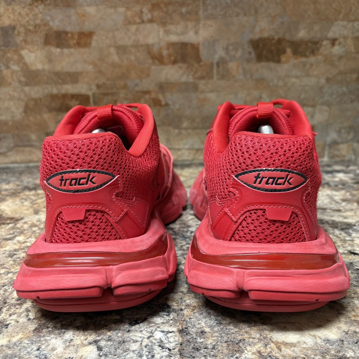 Balenciaga Balenciaga Track 3 Distressed Sneaker Red Size US 10 / EU 43 - 5 Thumbnail