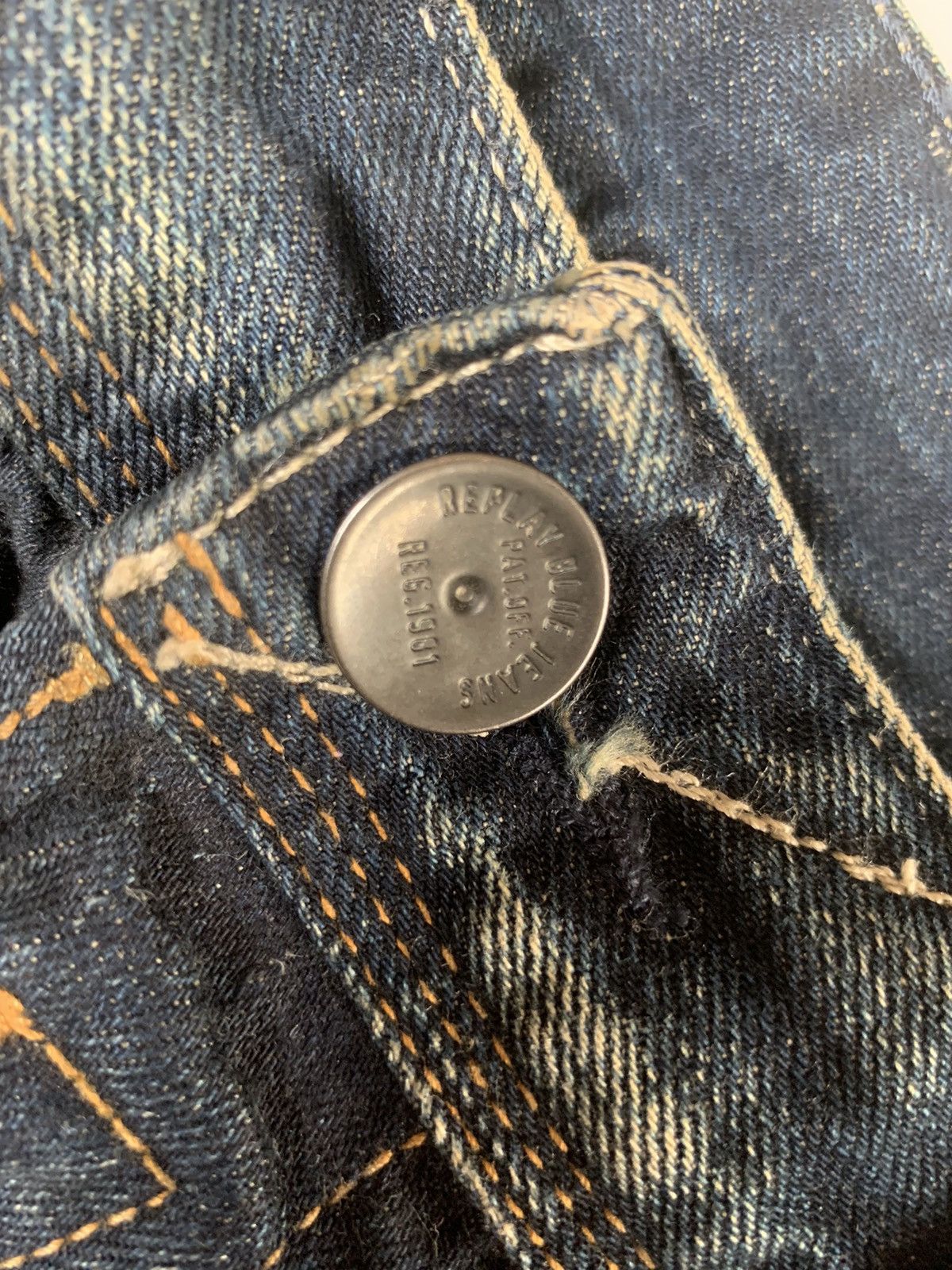 Replay 👽 Replay with patch distressed mudmax denim👽 Size US 33 - 4 Thumbnail