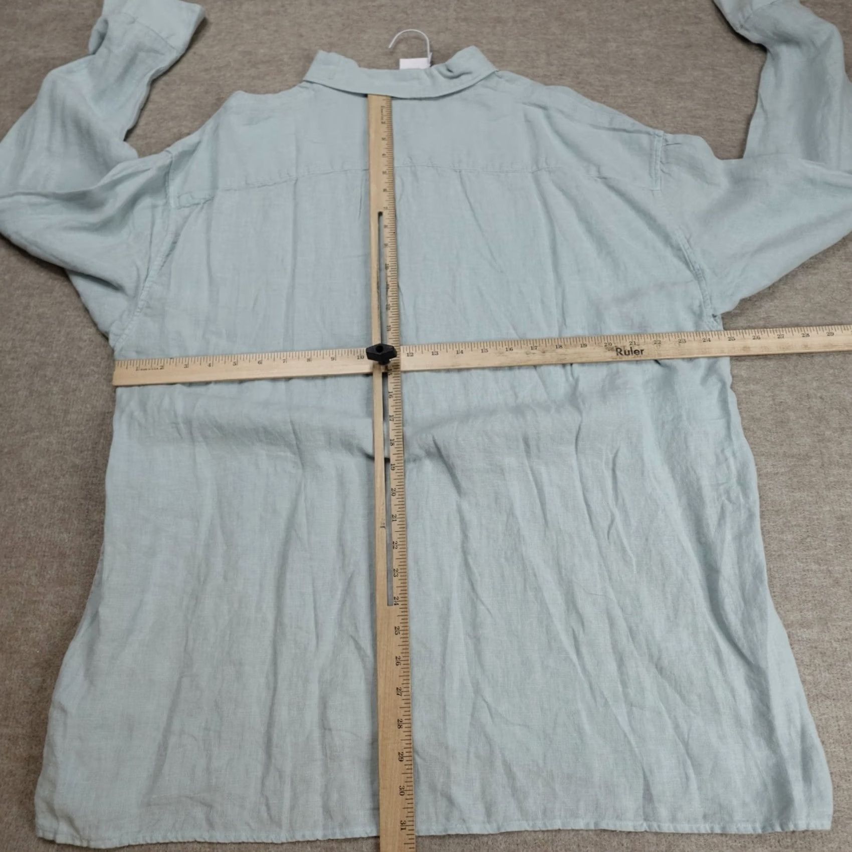 Abercrombie & Fitch Abercrombie & Fitch Mens Shirt 2XLT Blue Linen Button Down NEW Size US XXL / EU 58 / 5 - 4 Thumbnail