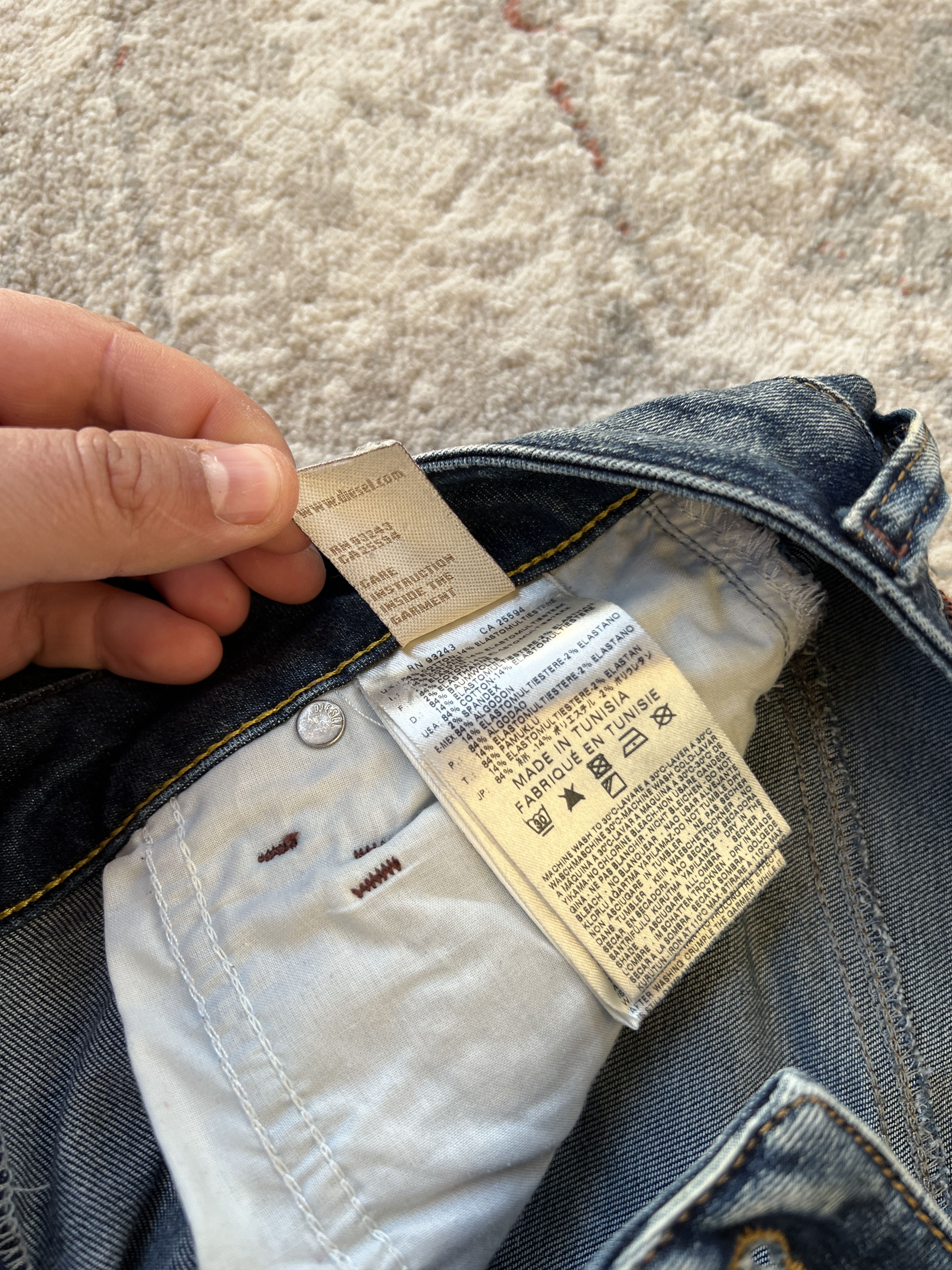 Diesel Diesel Fayza Relaxed-Boyfriend Low Waist Jeans Size 25" / US 0 / IT 36 - 6 Thumbnail
