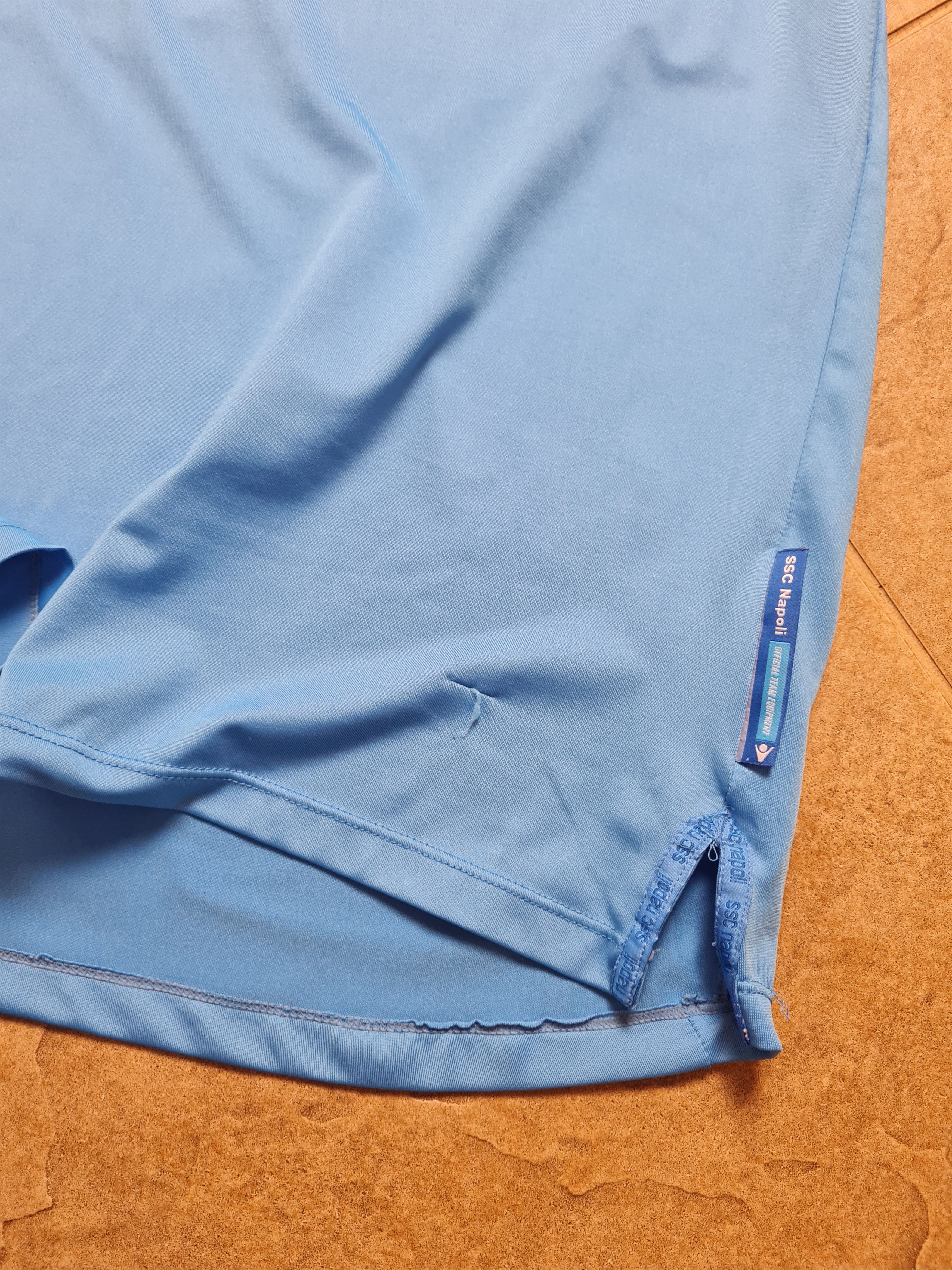 Macron Macron 2013-14 SSC Napoli Soccer Shirt Blue Men's Size S-M Size US S / EU 44-46 / 1 - 8 Thumbnail