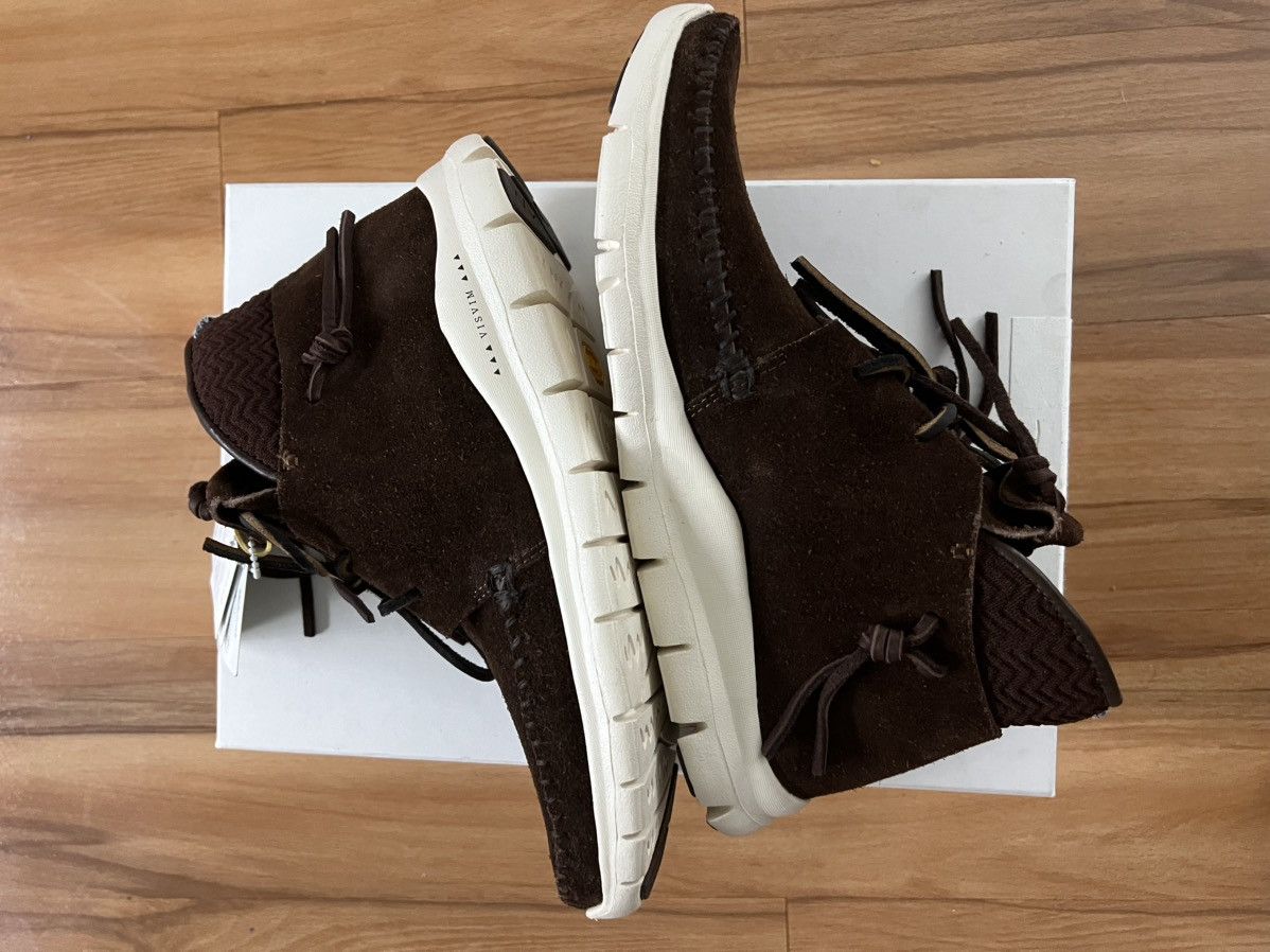 VISVIM UTE MOC TRAINER MID-FOLK DARK BROWN BROWN