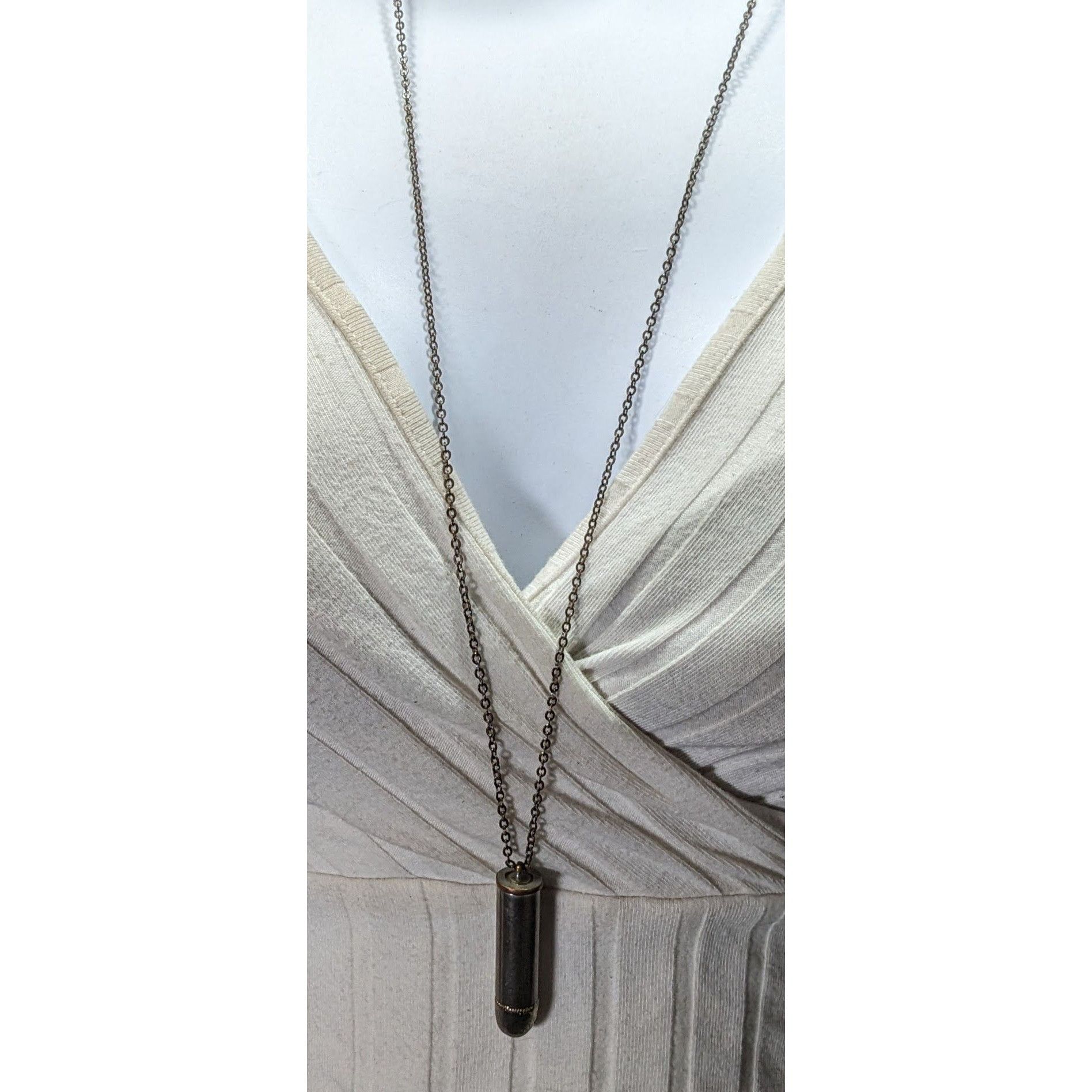 Other Vintage Metallic Shotgun Shell Pendant Necklace Size ONE SIZE - 2 Thumbnail