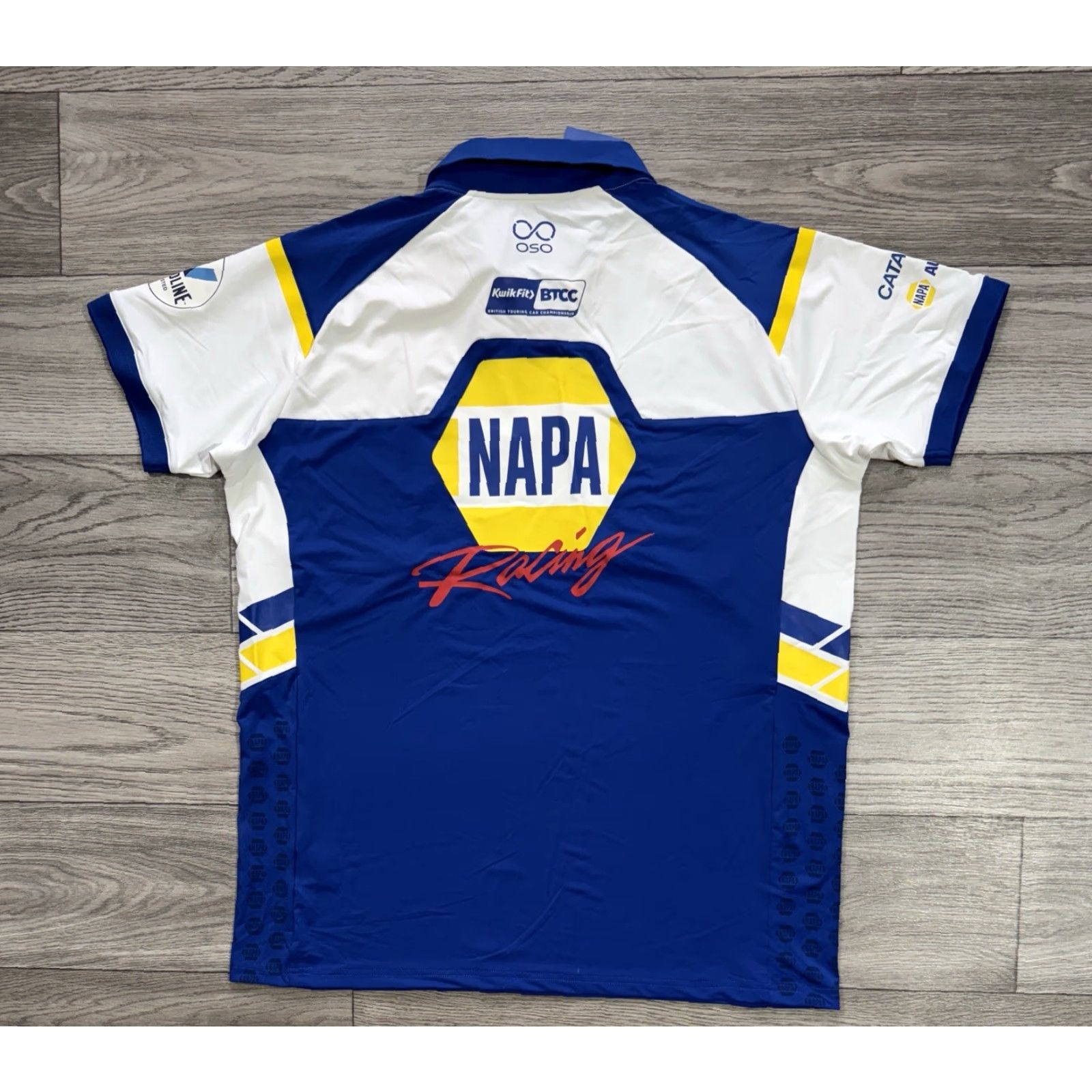 Vintage NWT BTCC Napa Racing Polo Shirt Mens XL White Shirt Size US XL / EU 56 / 4 - 2 Thumbnail