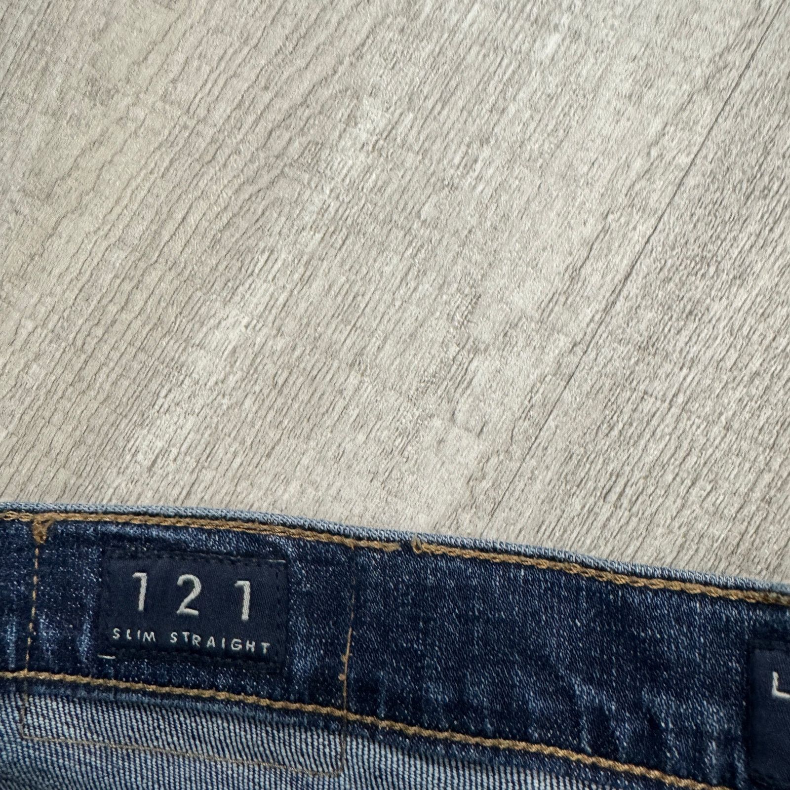 Lucky Brand Lucky Brand 121 Slim Straight Jeans 31x30 (Fits 31x24) Blue Size US 31 - 4 Thumbnail