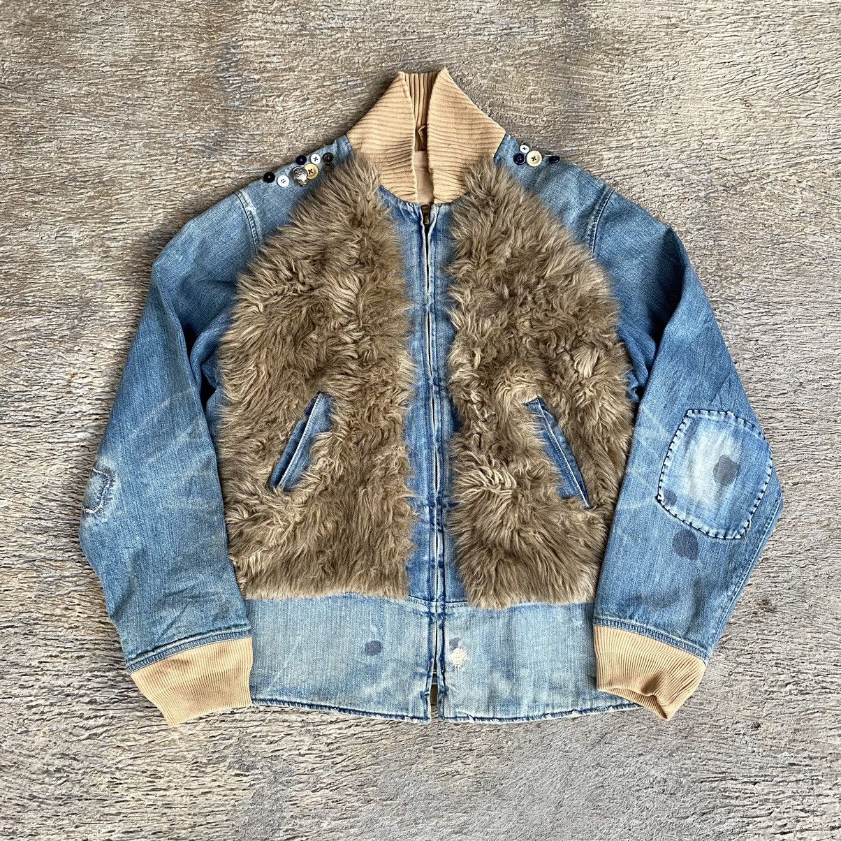 Kapital RARE Kapital Boro Fur Denim Jacket Size US M / EU 48-50 / 2 - 1 Thumbnail