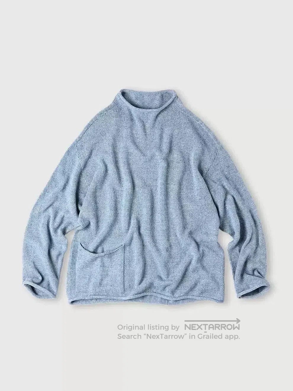 45rpm Blue Knit Sweater for Transitional Weather. Size L / US 10 / IT 46 - 1 Thumbnail