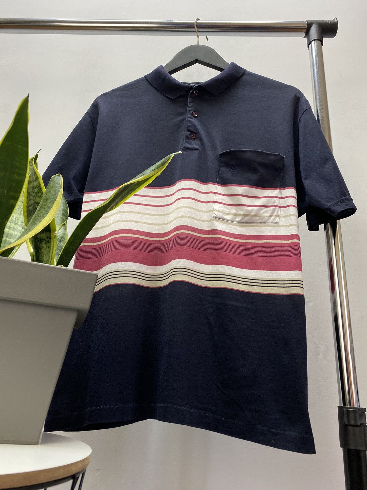 Christian Dior Monsieur Rare Vintage Christian Dior Monsieur Blue Polo T shirt Size US L / EU 52-54 / 3 - 5 Thumbnail