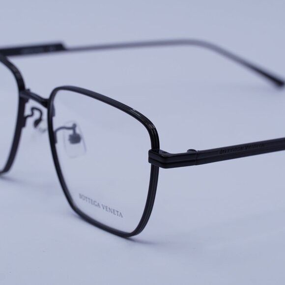 Bottega Veneta Bottega Veneta BV1015O 001 Eyeglasses Black 52mm Square Size ONE SIZE - 5 Thumbnail