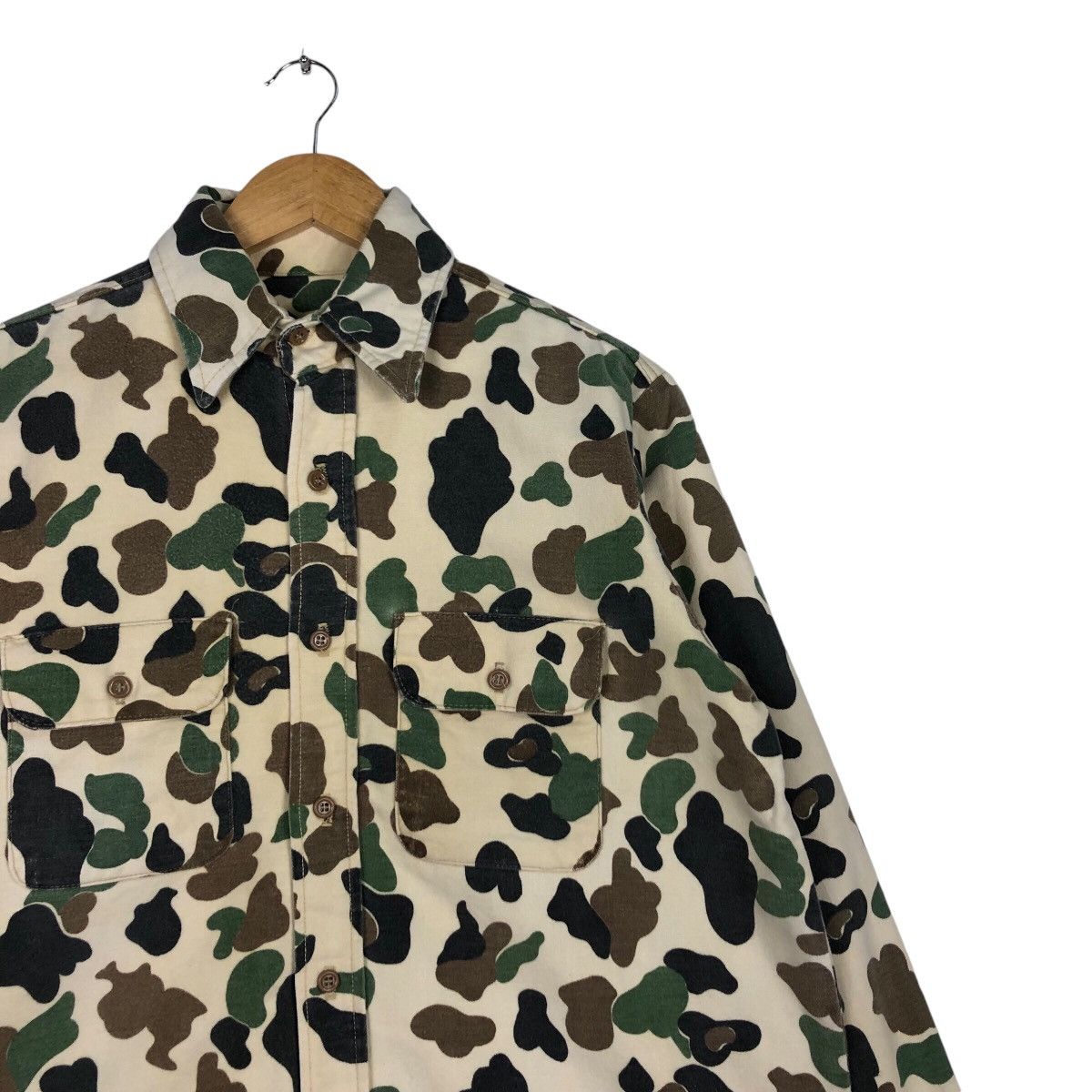 Japanese Brand Bape Style Button Up Oxford Shirt Medium Size US M / EU 48-50 / 2 - 5 Thumbnail